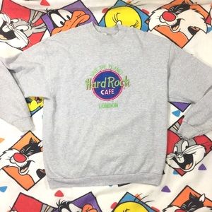 Vintage Hard Rock Cafe London crew neck Sweater Size  XL Screen Stars